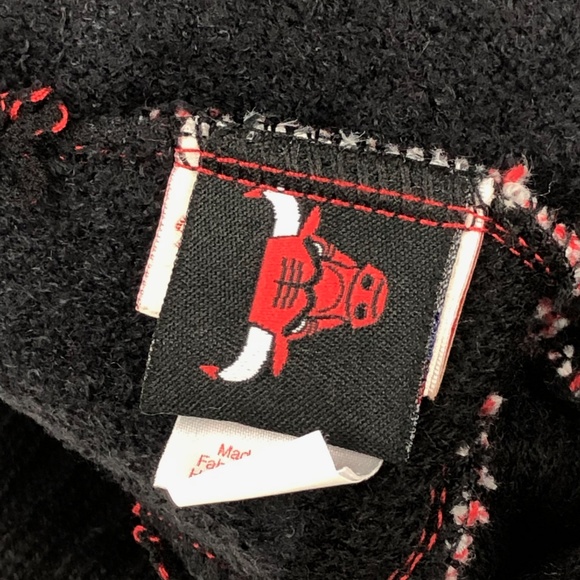 Chicago Bulls NBA Cuffed Knit Pom Winter M & N - Picture 7 of 8